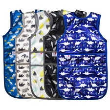 Mess Proof Baby Bibs for Eating Waterproof Toddler Bibs for Boys 2-4 Years So...