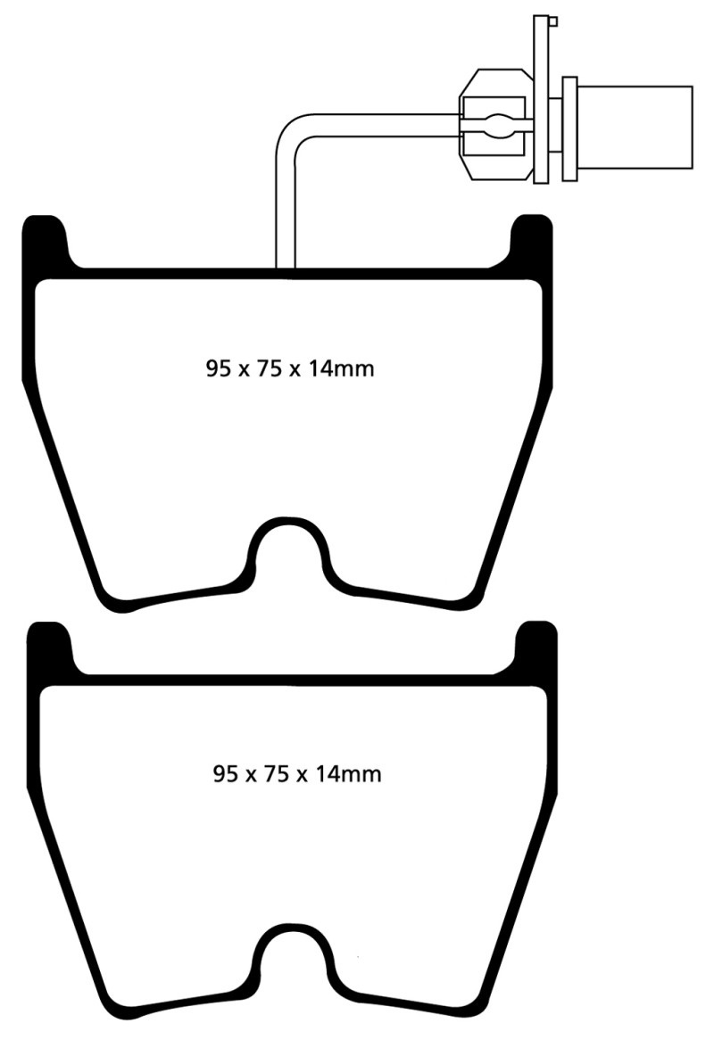 EBC Bluestuff NDX Front Brake Pads Audi RS4 RS5 Gallardo