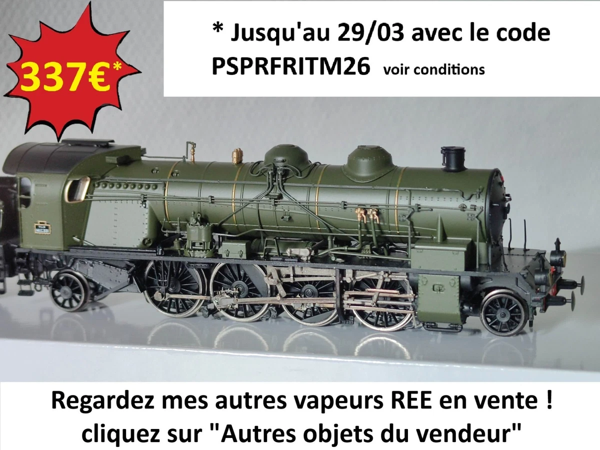 Locomotive Vapeur REE Modèles 231 G 117 SNCF MB-030 – Échelle HO – Neuf Et Rare