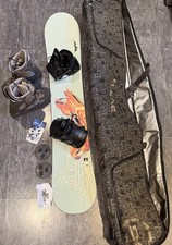 Snowboard Bundle: Apo Line FT .610 + Bindings + Burton Ruler Boots UK 11.5 + Bag