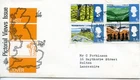 1966 LANDSCAPES ORD. GREAT BRITAIN QE2 PHILART ILLUS. FDC HARLECH FDI PMK vgc