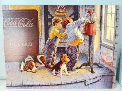 Jim Daly Signed Artist's Proof 30'' x 40'' Canvas Print 6/25 Gumball Coca Cola 7UP