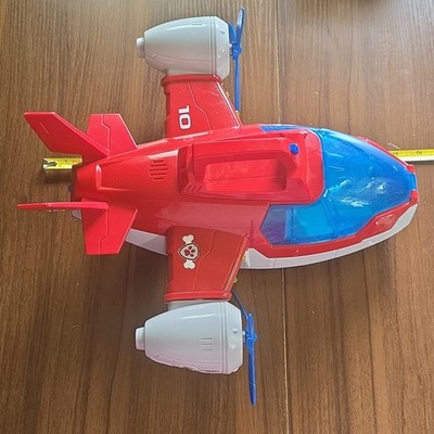 Spin Master Paw Patrol Toy Airplane Vehicle Red Blue White Propellers Paw Logo