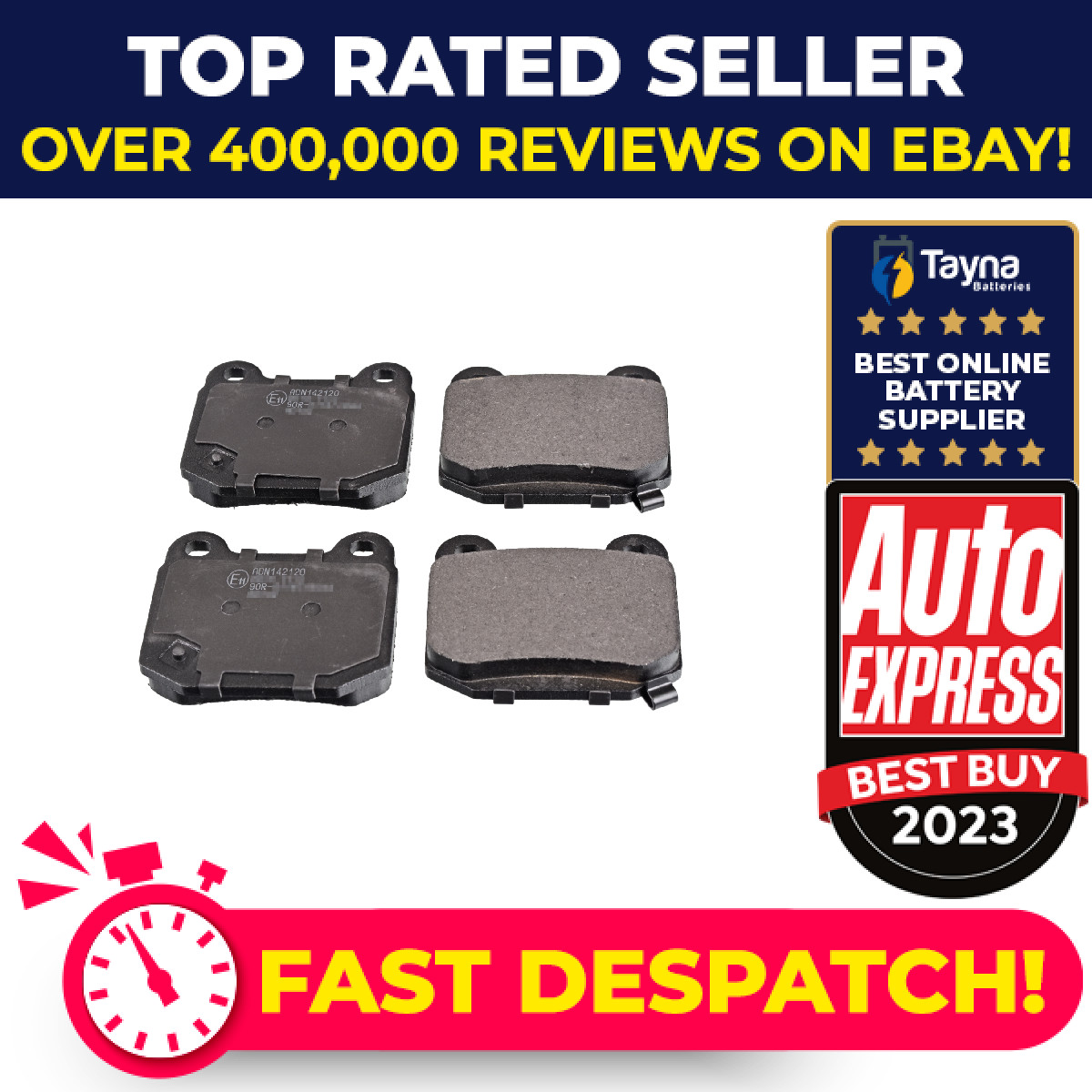 Brake Pads Set fits SUBARU IMPREZA GD, GDB 2.0 Rear 01 to 05 EJ207 Blue Print