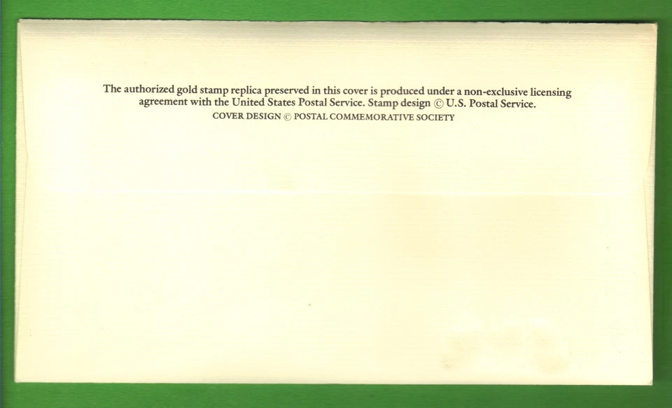 US First Day Cover 20c Stamp with 22k Gold Replica Scott #2035 Ballooning - Image 2 of 3