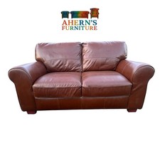 VINTAGE Habitat Brown Leather Sofa SAILSBURY - FREE DELIVERY