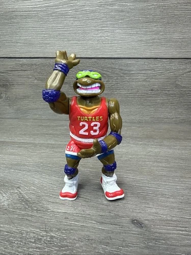 TMNT Slam Dunkin’ Don 1991 Playmates Teenage Mutant Ninja Turtles Figure Vintage