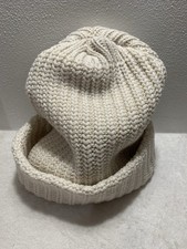 Love Your Melon Hat Ivory Off White 100%Cotton Knit Made In USA One Size