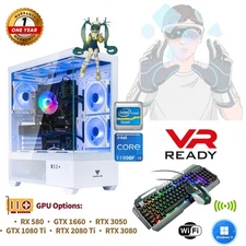 VR Ready ARGB Gaming PC -i7 E5/i9 - RX580/1660/RTX3050/GTX1080Ti/2080Ti/GTX3080