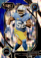 2024 Panini Select #277 Khalil Mack Black & Blue Prizm Shock