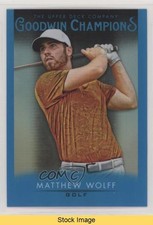2021 Upper Deck Goodwin Champions Platinum Blue Matthew Wolff #31 READ z6b