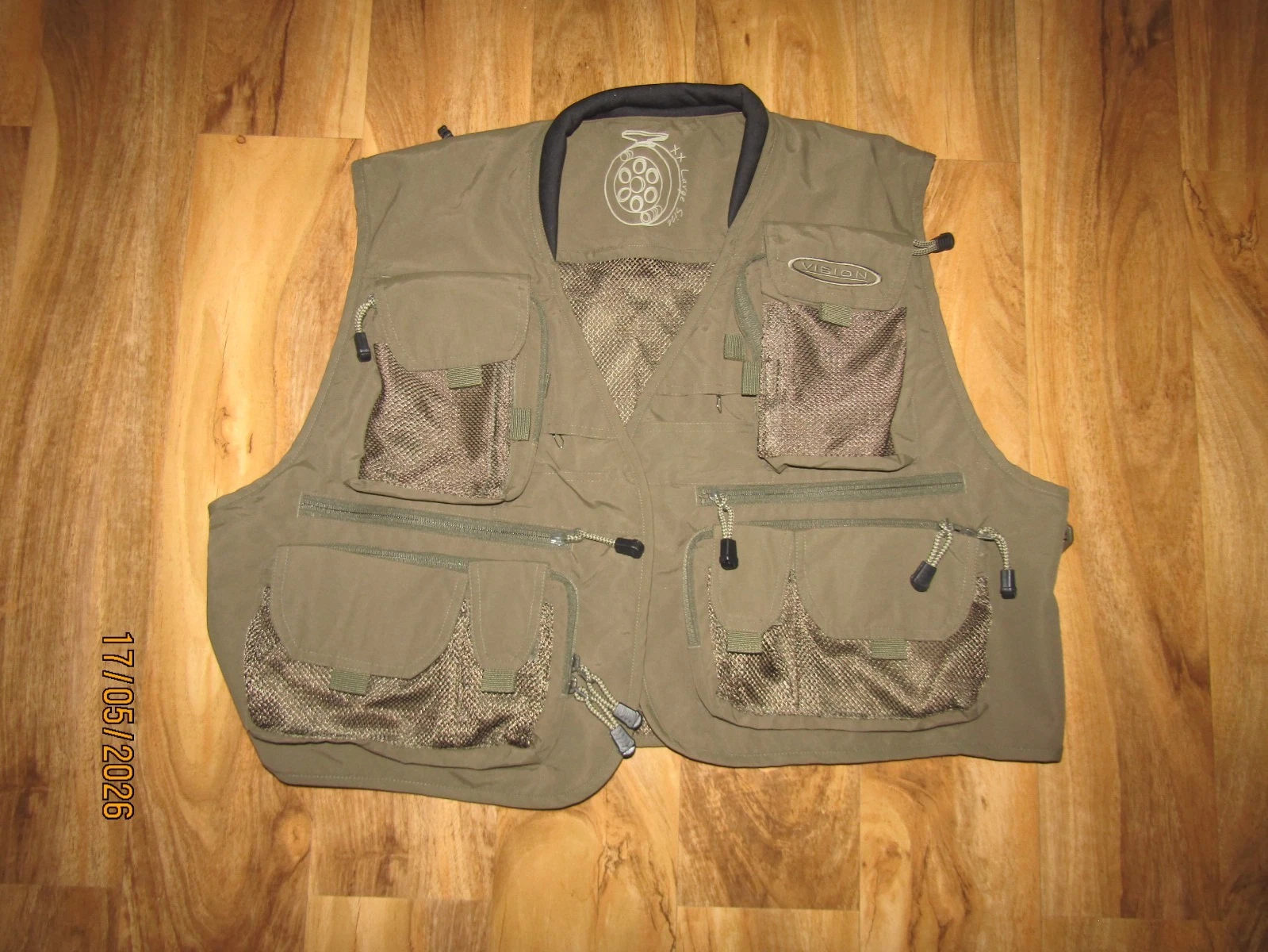 Vision Fly Fishing Gilet Size 2XL Green