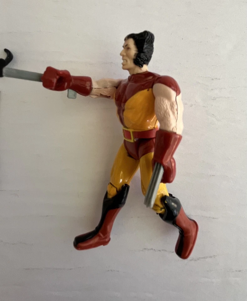 🔥Figura de acción de colección The Uncanny X-Men Wolverine Toy Biz 1991 máscara y espada Foto 4 de 4