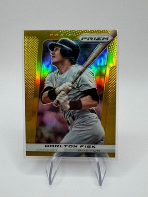 2013 Panini Prizm Gold Carlton Fisk /10 #188 Alpha!!