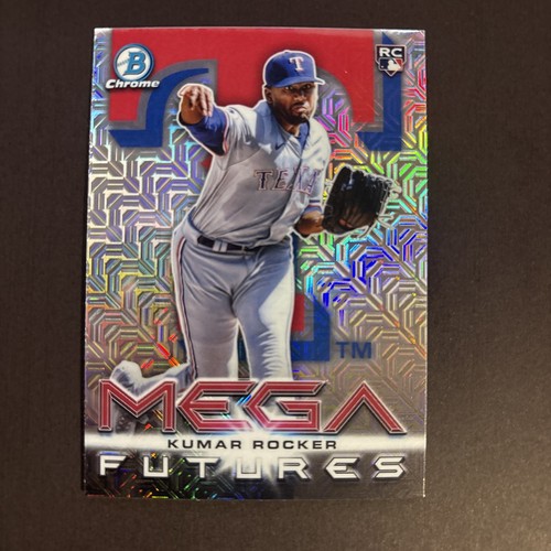 Kumar Rocker 2025 Bowman Mega Futures SSP #BMF-10 Chrome Mojo Texas Rangers - Bild 1 von 2