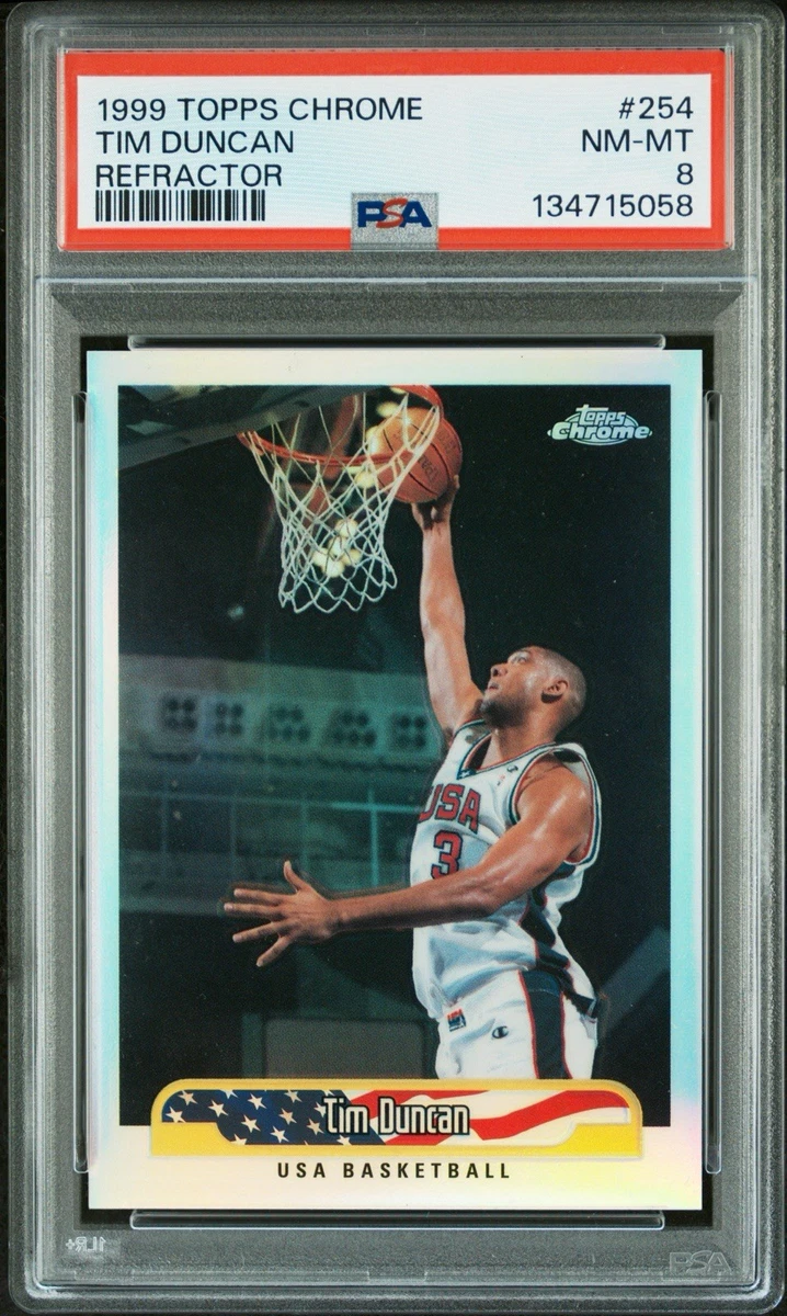 Topps Tim Duncan 9 Graded Basketball Sports Trading Cards