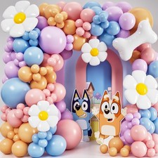 ALL-IN-1 Blue Balloon Arch Kit with BONUS Bone  Daisy Balloons for Birthday ...