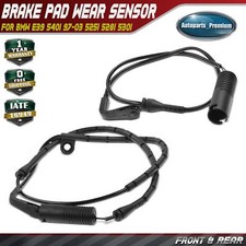 2x Front Rear Brake Pad Wear Sensor For Bmw E39 540i 1997-2003 525i 528i 530i
