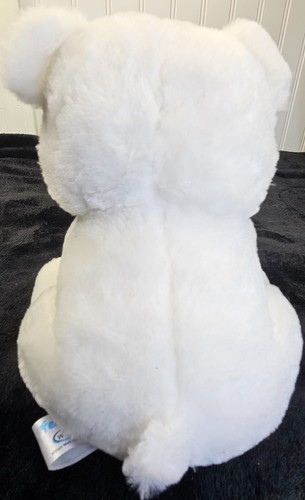 Feisty Pets Plush Stuffed Animals White Polar Bear Big Blue Eyes NEW - Picture 5 of 7