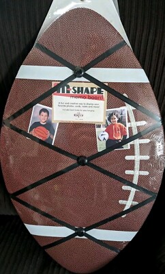 Football Shape Memo Board Texture 2005 A16-09 60 New View Studio In-Shape Brown