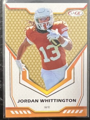 2024 Sage Football Gold Jordan Whittington #186 Los Angeles Rams