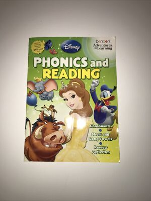 Disney Phonics and Reading Workbook Paperback by Bendon Adventures in Learning