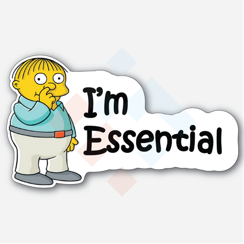 Im Essential Vinyl Sticker Decal Virus Employee Worker Meme Funny Ralph ...