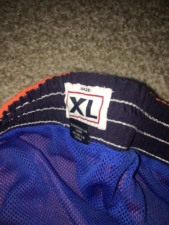 Pantalones Cortos de Natación Tommy Hilfiger Vintage Años 90 Cresta Bandera Talla XL Naranja Logo Grande Foto 3 de 4