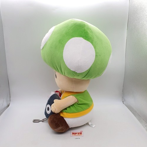 Kinopio Kun Toad L476 Super Mario Bros SEGA Plush 16" Stuffed Toy Doll Japan - 第 6/12 張圖片