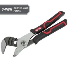 6-Inch Groove Joint Pliers with Ergonomic Comfort Grips, Black Fast Delivery