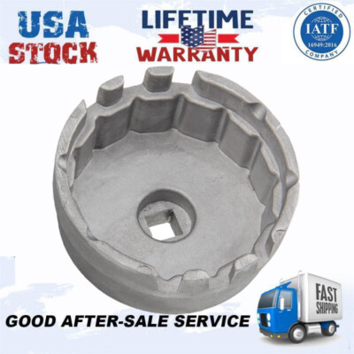 Car Oil Filter Wrench 64.5mm Cap Socket 14 Flutes Aluminum for Toyota Lexus Tool