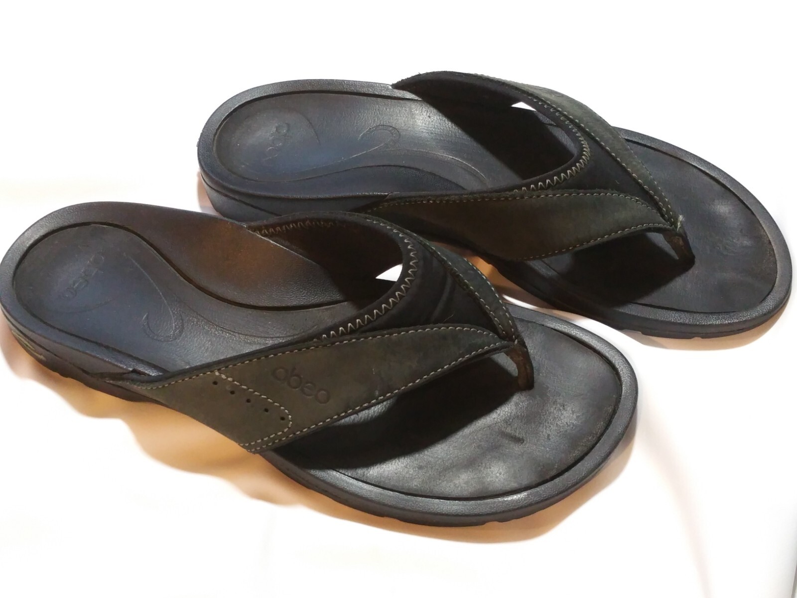 ABEO BALBOA BLACK SANDALS SIZE 7N FLIP FLOP | eBay
