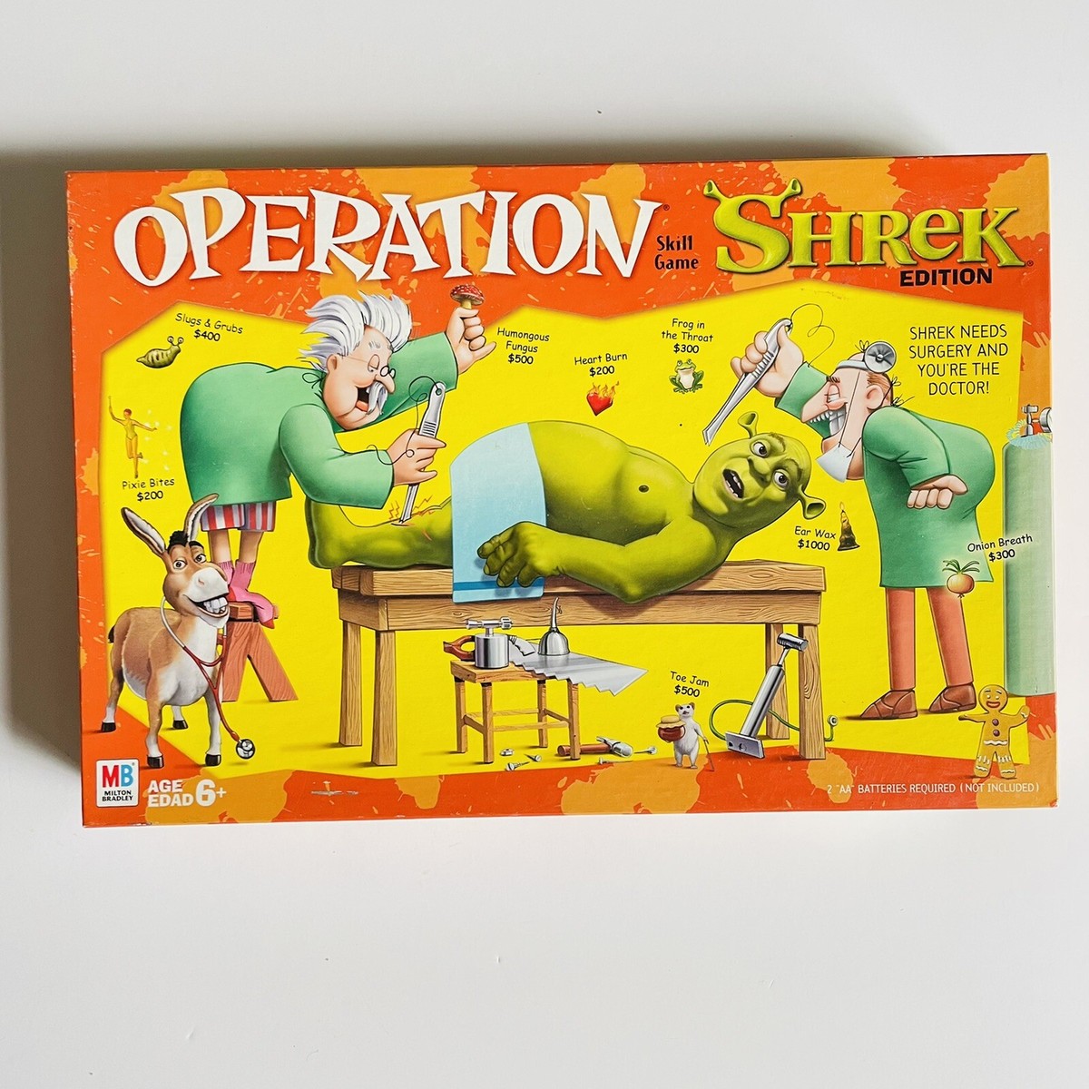 Hasbro Gaming Operation Game Shrek Edition Vintage | eBay