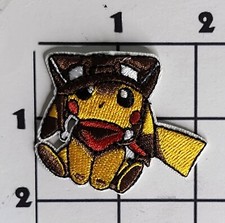 Pikachu Pokemon Patch Embroidered Iron On Upcycle Cosplay Costume Pop Culture