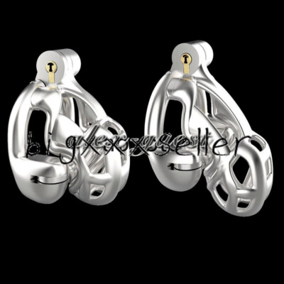 Stainless Steel Male Chastity Device Mamba Cage Clamp Rings Metal Lock Belt