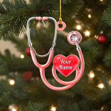 Personalized Doctor Christmas Ornaments, Custom Doctor Appreciation Decorations