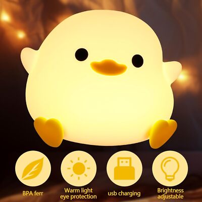 Nachtlicht Kinder Stilllicht Silikon Nachttischlampe LED Touch Schlaflichter
