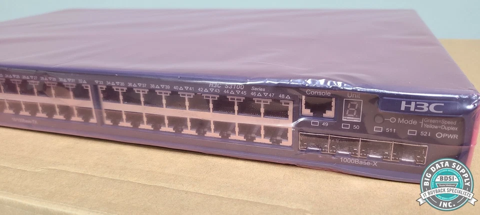 H3C, S3100-52P 48-Port Ethernet Switch, P/N 0235A248 - Image 3 of 4