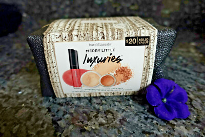 bareMinerals merry little luxuries illuminating trio for eyes lips & face New 