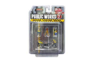#ad Public Works 2 MIJO 1:64 6 Pieces w Figures American Diorama 76519MJ $9.97