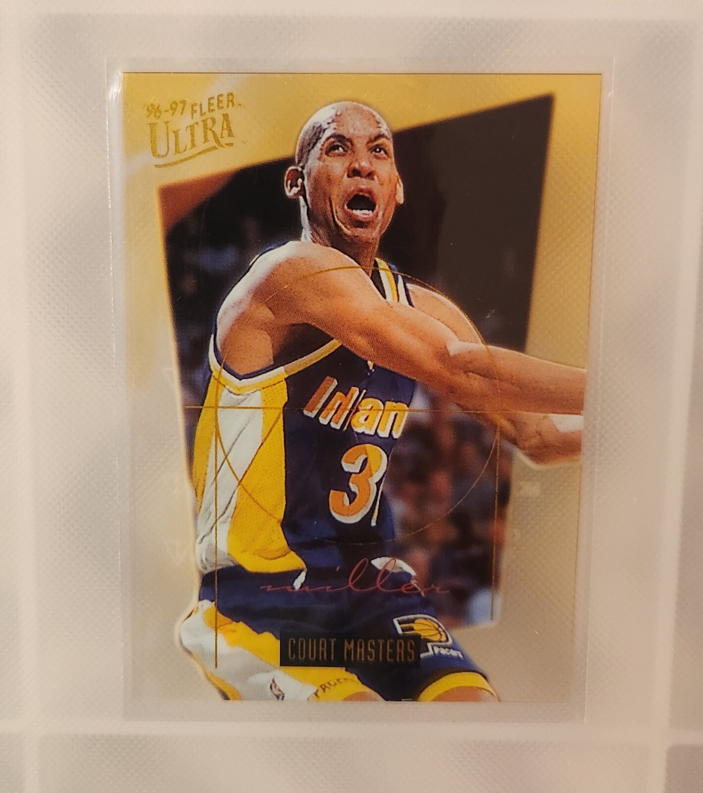 Reggie Miller Ultra 1996-97 Fleer Basketball Court Masters Pacers 
