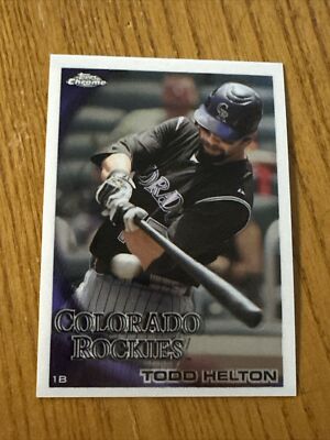 Vtg 2003 Topps Chrome #104 TODD HELTON Col Rockies 1B 2024 MLB HOF Vols QB NM/Mt