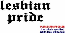 LESBIAN PRIDE 02 Graphic Die Cut decal sticker Car Truck Boat Window Bumper 12"
