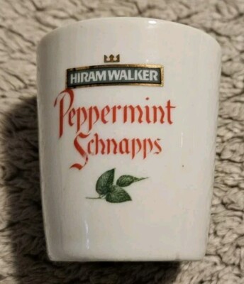 Hiram Walker Peppermint Schnapps Shot Glass