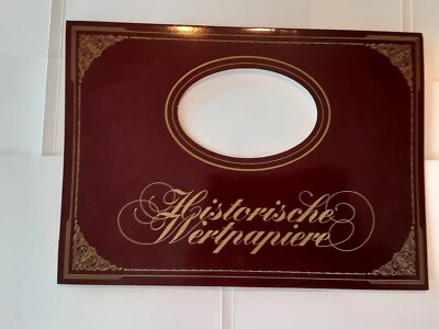 Geschenk- Hülle für historische Wertpapiere der Größe ca. DIN A4, sehr dekorativ