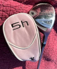 Orlimar Golf Club Black Ice Pro Ladies Offset 5h Wood L Flex Pink Shaft w/ Cover