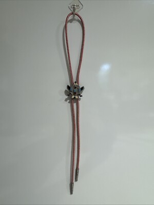 Vintage Zuni Dancer  Bolo Tie Zuni TOTEM POLE FIGURE THEME