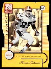 2001 Donruss Elite Status Gold Kevin Johnson 48/85 Cleveland Browns #21