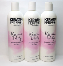 KERATIN PERFECT KERATIN DAILY SMOOTHING CONDITIONER 12 OZ LOT OF 3 