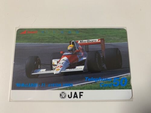 Japońska karta telefoniczna Ayrton Senna AS-J-115 McLaren Honda MP4/5 B 1990 w idealnym stanie  - Zdjęcie 1 z 1